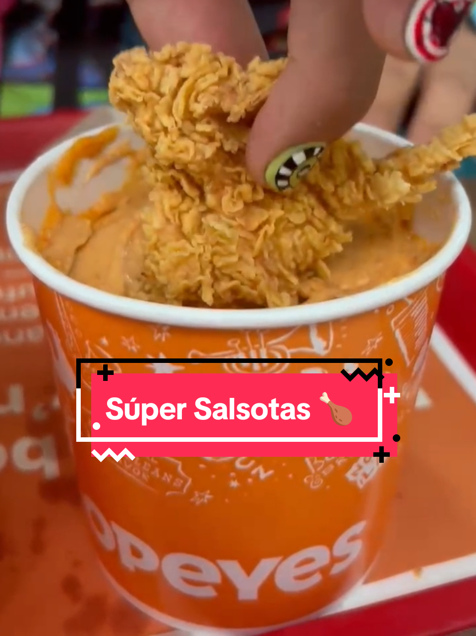 ¡Tienen que probar las Súper Salsotas 🍗 de @Popeyes México #SuperSalsotas #popeyes ! #foddie #pollo #pollofrito 