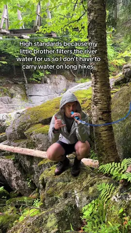 Yummy river water!!!! #Hiking 