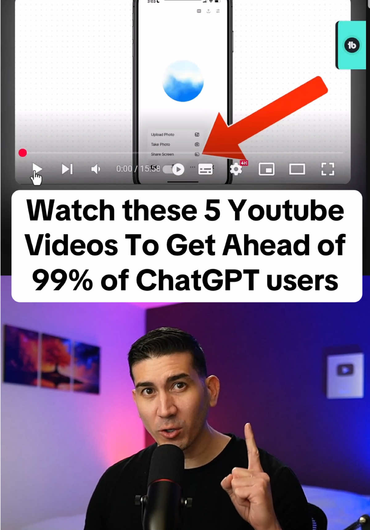 Watch these 5 Youtube Videos To Get Ahead of 99% of ChatGPT users. Comment “YT” to get the video links and like, save and share. #chatgpttips #learnchatgpt #learnai  #chatgptvideo #chatgptguide