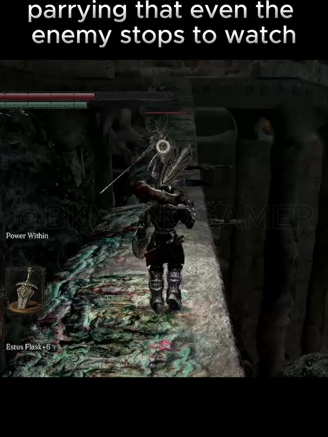 When I'm so good at parrying that even the enemy stops to watch #darksouls #soulslike #remastered