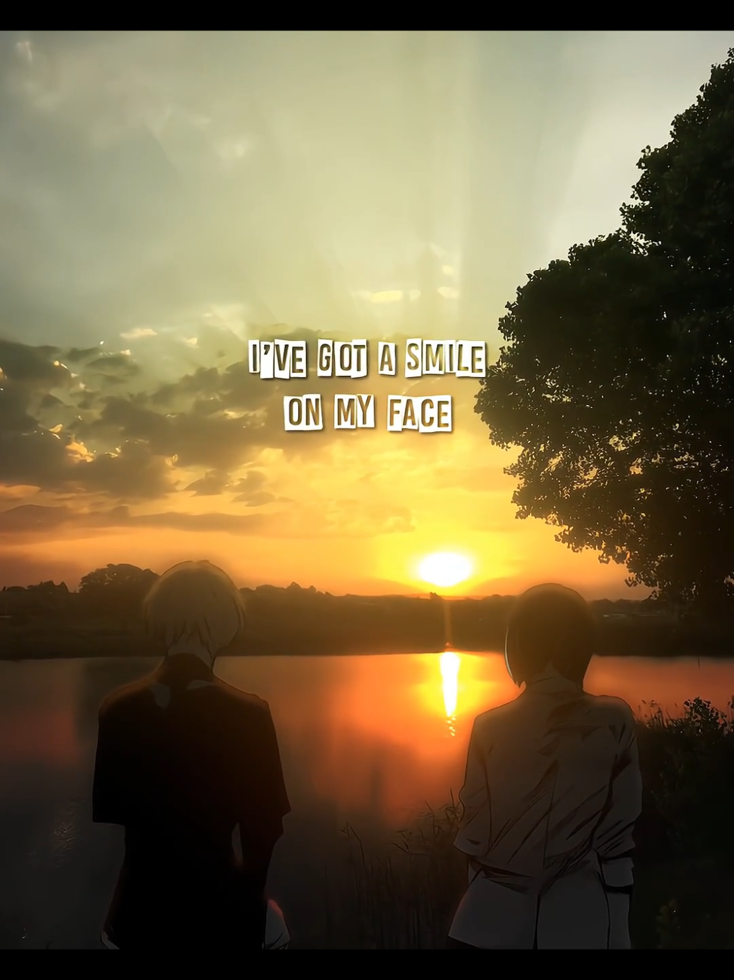 I've got a smile on my face😮‍💨 - #lyric #music #song #fyp #100k #herewithme #gfx 