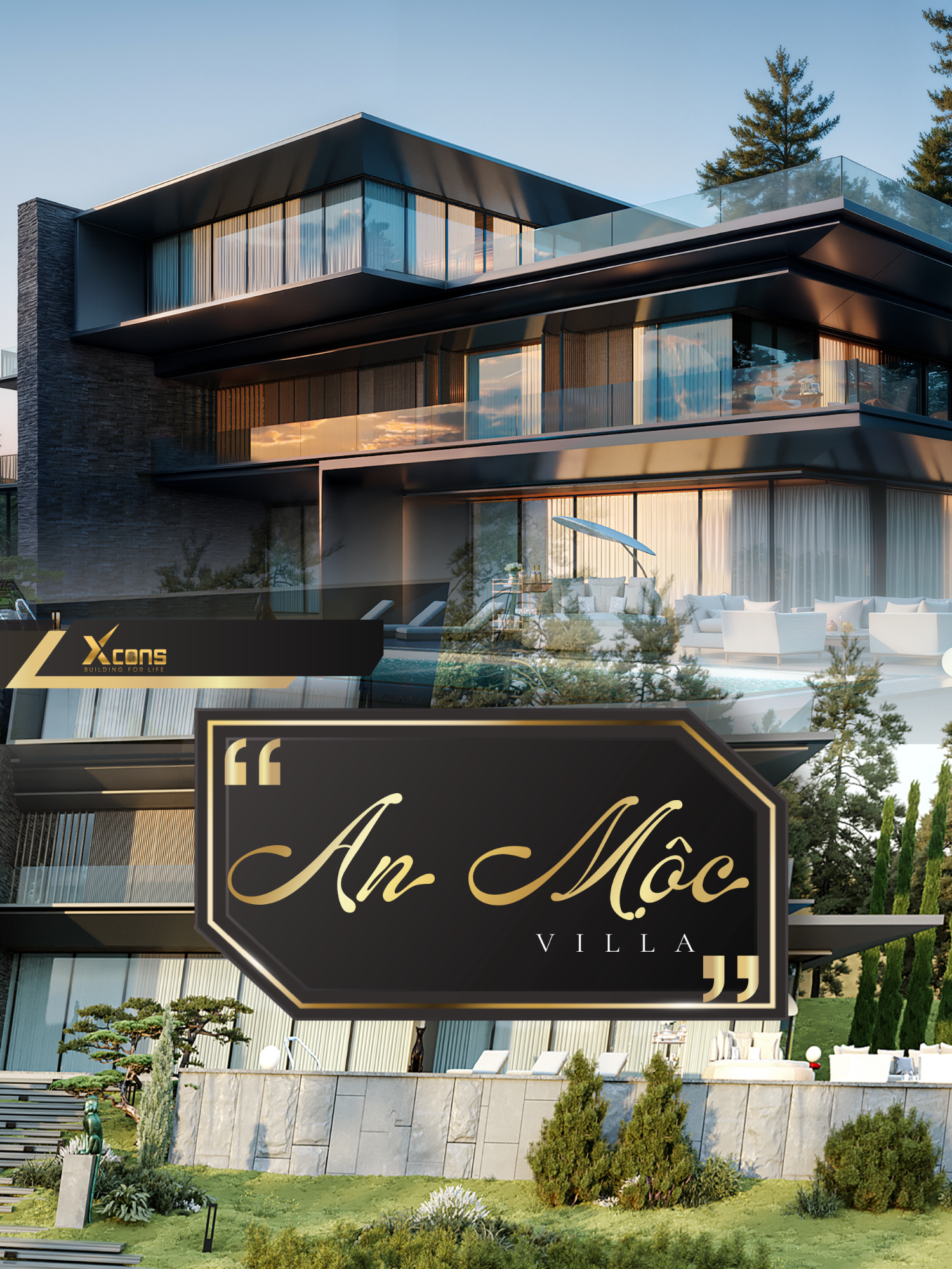 Chốn an yên của chủ nhân tinh hoa #xcons #architecture #interior #villa #building #fyp #interiordesign