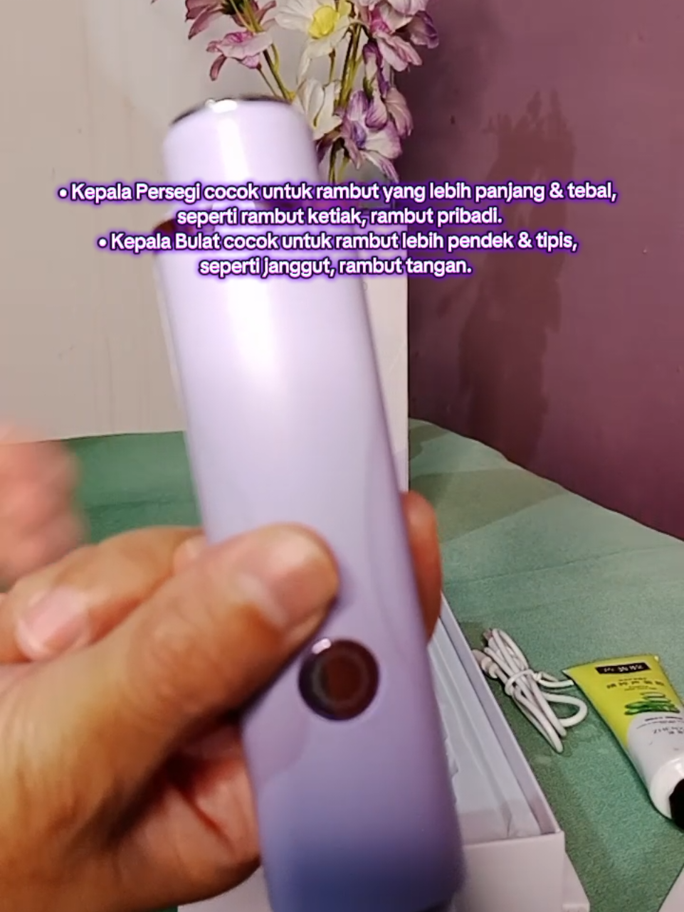 KUCUU Alat Cukur Wanita / Alat Cukur Bulu Kemaluan Mini Epilator Shaver Hair Pencukur Ketiak 2 Mode Kepala Waterproof.  #alatcukur #untukwanita #violet #affiliatemarketing  #SatuKontenTiapHari 