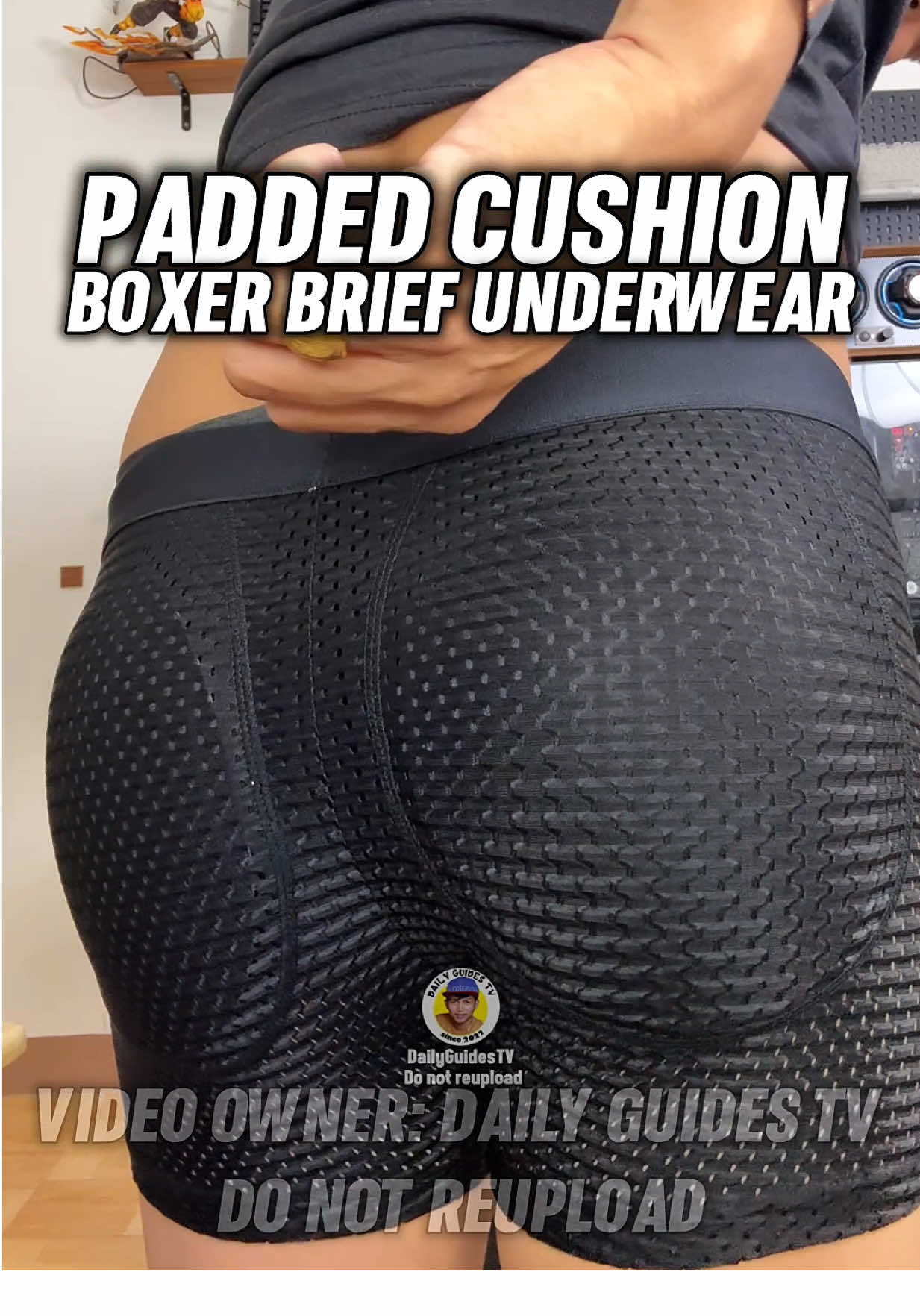 Padded Cushion Boxer Brief para satin Tropa para relax na ang Pag upo natin At Malaki pa Tingnan ang Wetpaks  #PaddedCushion #BoxerBrief #77brandfiesta #tiktokshop #masmurasatiktok #Boxer #Underwear #fyp 