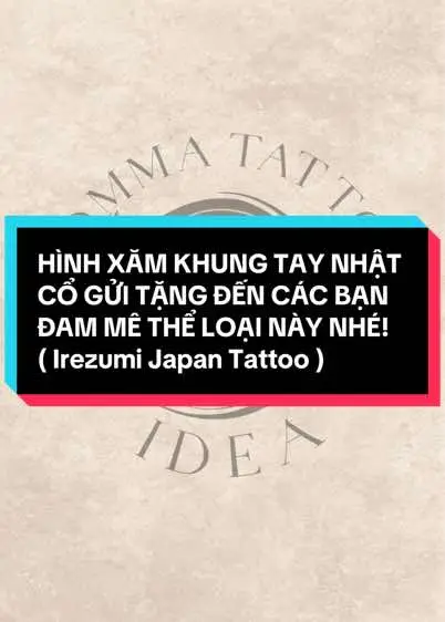 Hình xăm khung tay nhật cổ gửi tặng đến các bạn đam mê thể loại này nhé!#tattoos #virl #art #fyp #foryou #commatattoo #commatattoostudio #tattoodesign #xh #xuhuong #xuhuongtiktok #trending #irezumi 
