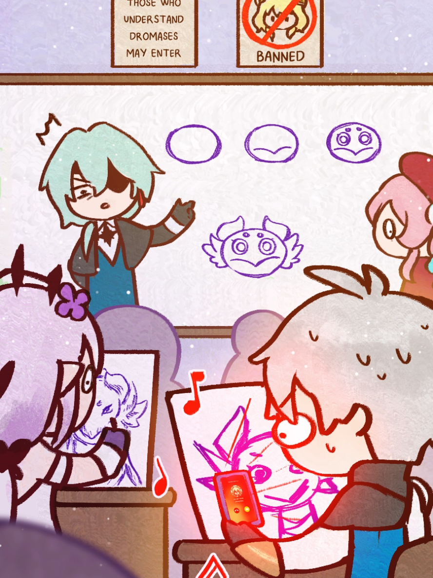 Phainon forgot to turn on silent mode in class 😔 ...his mouth doesnt have silent mode tho #HonkaiStarRail #phainon #mydei #anaxa #hsr #amphoreus 