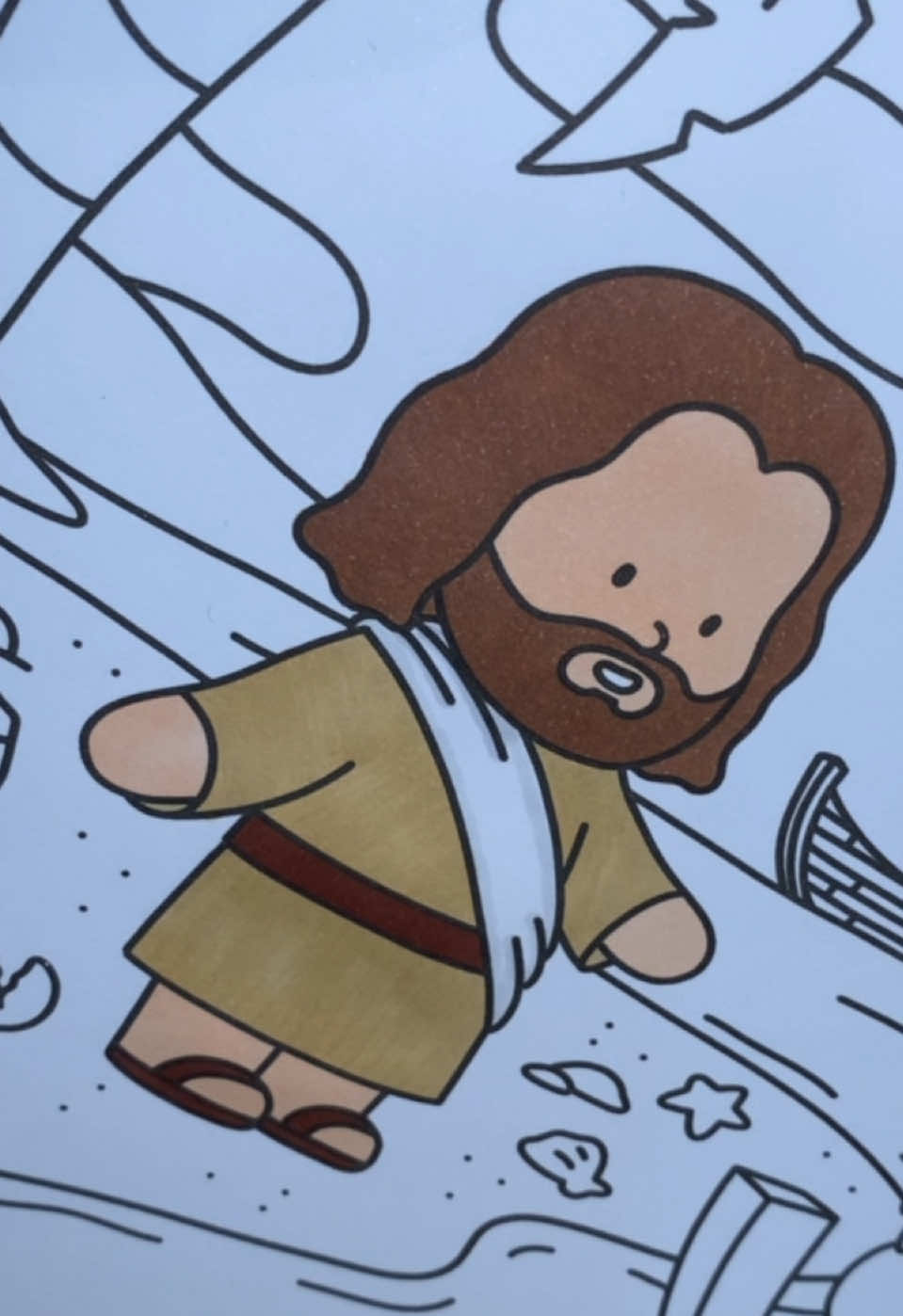 Pintando o Salvador 🤍.  #cristao #jesus #Deus #colors #canetascoloridas #hobby #canetas #terapia #pintar #colorir #bobbiegoodscoloringbook #bobbiegoodsart #bobbiegoodscoloringpage #bobbiegoods #bobbiegood 