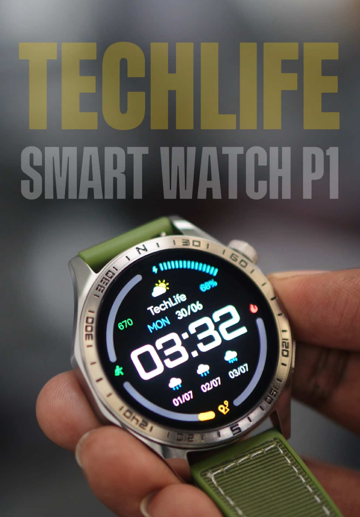 Nak dapatkan smartwatch premium yang MURAH sempena 7.7 Sale ni? TechLife Smart Watch P1 hanya RM299, tapi datang dengan FREE watch strap bernilai RM79 dengan setiap pembelian, dia sangat BERBALOI! Smart Watch ni datang dengan 1.43
