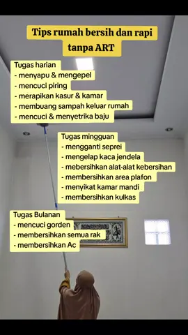 Tips rumah tetap bersih dan rapi?  harus paksa rajin dan jangan malas 😅, karena pada kenyataannya tidak ada rumah yang bersih, yang ada rumah yang rajin di bersihkan 🤗 #tipsrumahbersih #tipsrumahrapi 