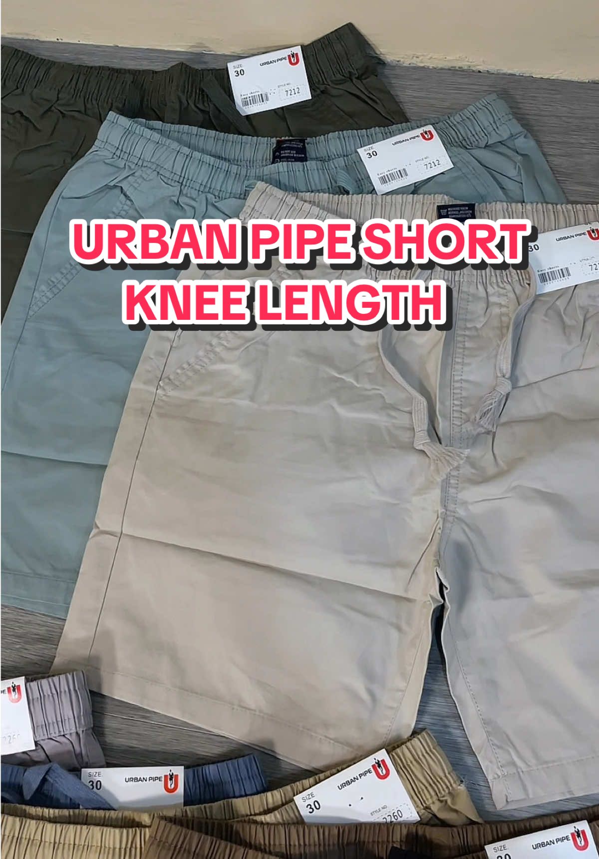 Urban Pipe Shorts for men knee length ✨ #shortsformen #urbanpipeshort #kneelengthshorts #shortoutfitideas 