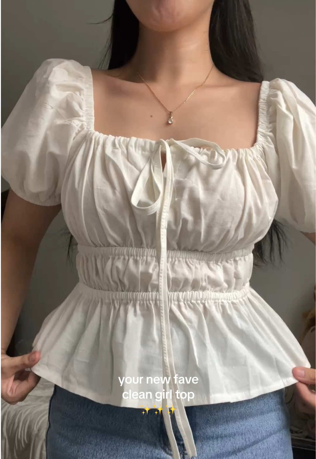 YES TO PUFF SLEEVES TOP!!! #fyp #puffsleeves #topsforwomen #affordabletops #cleangirloutfit #cleangirl #cleangirlaesthetic 