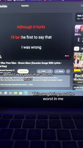 When I was your man- Bruno Mars @Bruno Mars #fyp #foryoupage #kareoke #singing #havingfun #wheniwasyourman #brunomars #rachelsings #sad 
