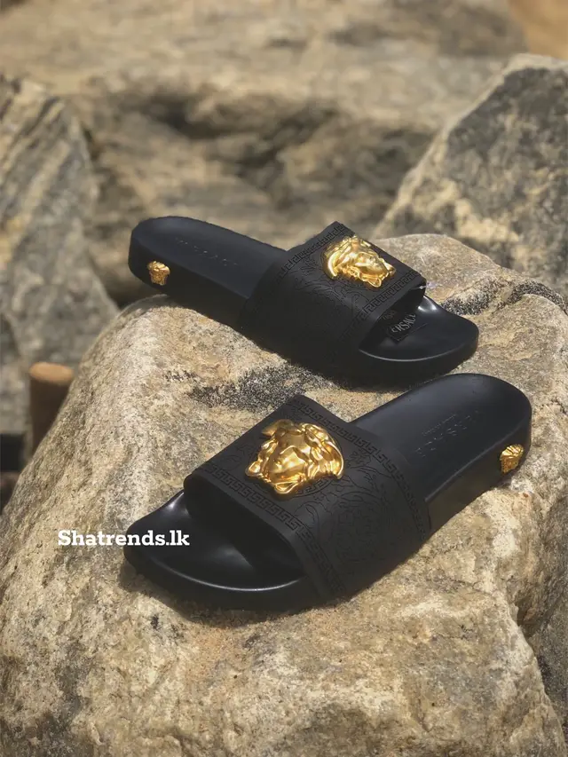 VERSACE SLIDES MADE IN ITALY 👟Sizes available in 40 to 45. 🔺Not cushion added (can use to water also). 🚚All island delivery service with Prompt. 📦Only bank transfer orders will be taken.      (delivery within 3 days)      Feedbacks will be given if need. 📣CASH ON DELIVERY NOT AVAILABLE. 🏷️  New Price - 5000/=   ❌5950/=❌ Please keep following our page for new collections  Tiktok -  https://www.tiktok.com/@shatrends_lk?_t=ZS-8uiuydfHRUv&_r=1 Instagram - https://www.instagram.com/shatrends.lk?igsh=MXZndnowMWNjaHdtdw%3D%3D&utm_source=qr Facebook - https://www.facebook.com/share/1A3kvJnVgf/?mibextid=LQQJ4d Whatsapp group -  https://chat.whatsapp.com/FoEB13eqWe49FFePPbUQdQ