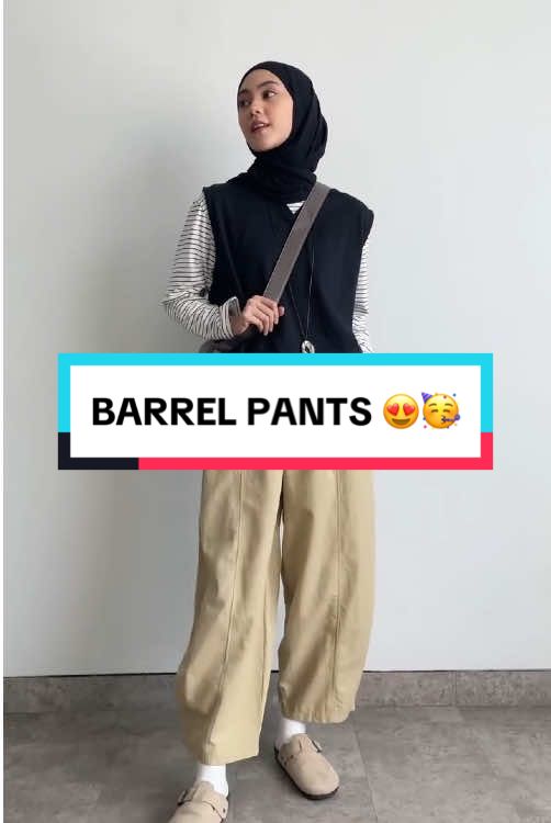 BARREL PANTS BACK IN STOCK 😍🙌🏼 Siapa nihh darlingnya Nuna yang belum punya Barrel Pants... Barrel pants restock dengan pilihan warna yang baru dan pastinyaa tetap dengan bahan yang premium 😍🥰🤭