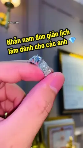 Nhẫn nam đơn giản lịch lãm dành cho các anh 💎 #tamluxury #diamond #jewelry #gia #xuhuong #nhannam 