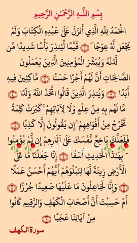 فضل سورة  الكهف يوم الجمعة  #🥀🥀 صابرين وراضين 🥀🥀  #قران_كريم_ارح_سمعك_وقلبك♡ 