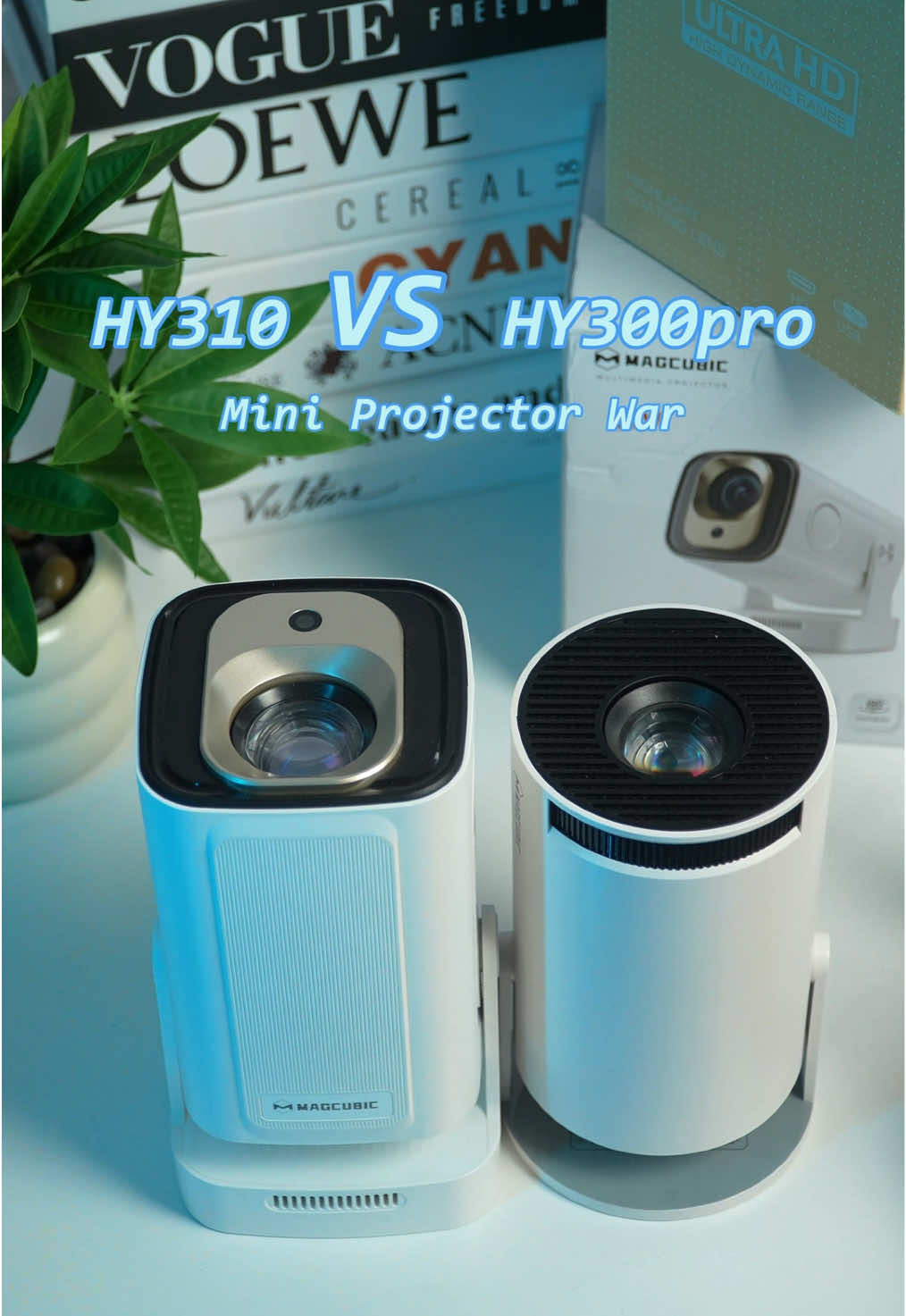 Real Test! HY310 vs HY300Pro Side-by-Side Comparison#magcubic #projector #tiktokmademebuyit #portableprojector #dealsforyoudays #tv #hy310 #hy300pro 