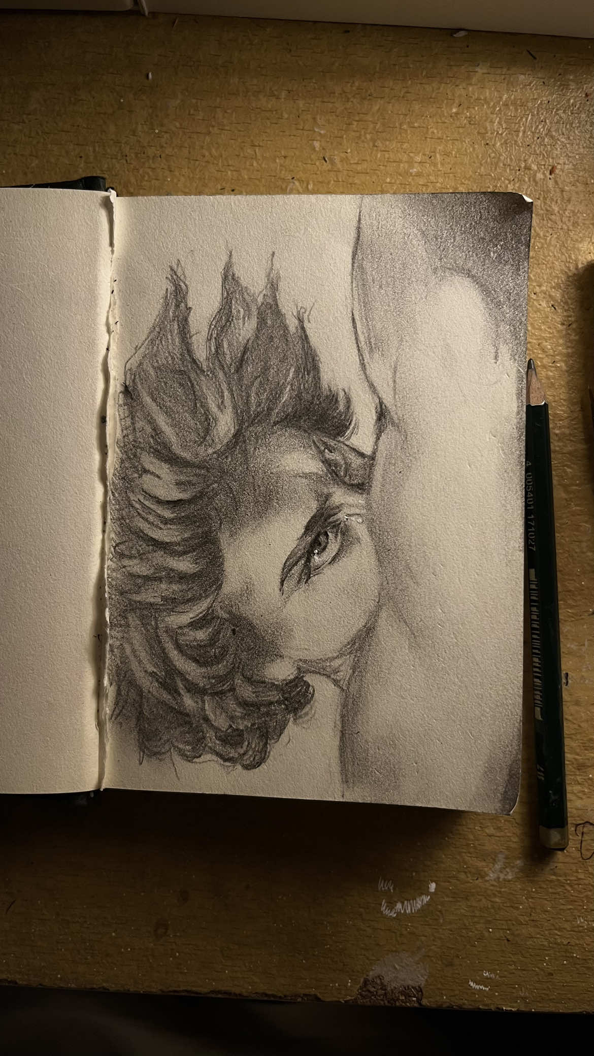 POV: You bad to express your emotions, so you let your art speak instead #drawing 
