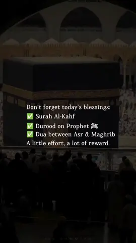 Jummah Mubarak ✨  Follow for more reminders and inspirations ✨  #Islam #Hadith #Dua #IslamicWisdom #Dawah #IslamicKnowledge #MuslimCommunity #trending #IslamicTeachings #MuslimUmmah #IslamicWorld #follow #hijab #IslamicWayOfLife #prophetmuhammad #islamicmotivation #islamichistory #alhamdulillah #Islamicart #ummah #halal #faith #faithinAllah #hijab #freepalestine #gaza#freegaza #palestinewillbefree #peaceinIslam #Ramadan #sunnah #fyp #foryoupage #foryou #trending #jummah #jummahmubarak #fridayreels #jummahstatus #fridayblessings #jummahreels