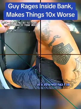 Guy Rages Inside Bank, Makes Things 10x Worse #police #cops 
