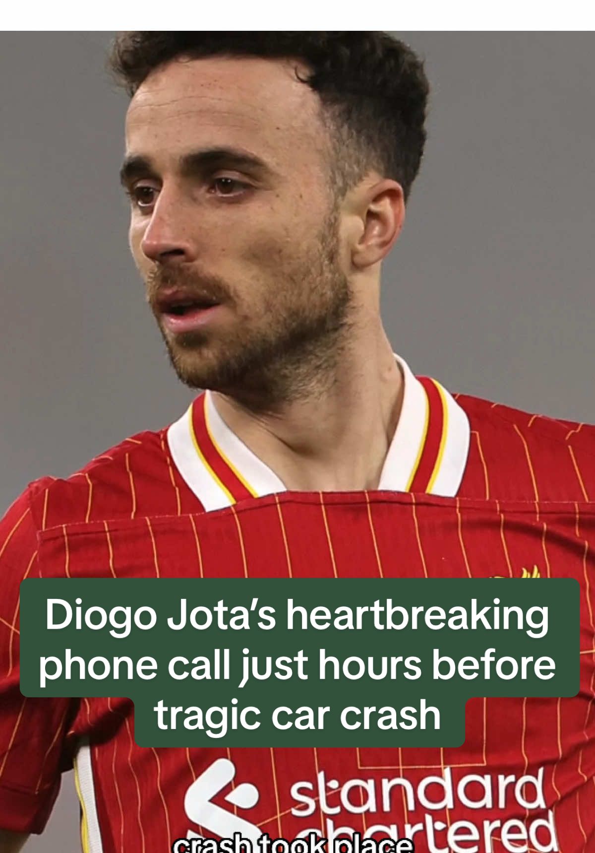 Diogo Jota’s heartbreaking phone call just before tragic car crash days #diogojota #liverpool #football 
