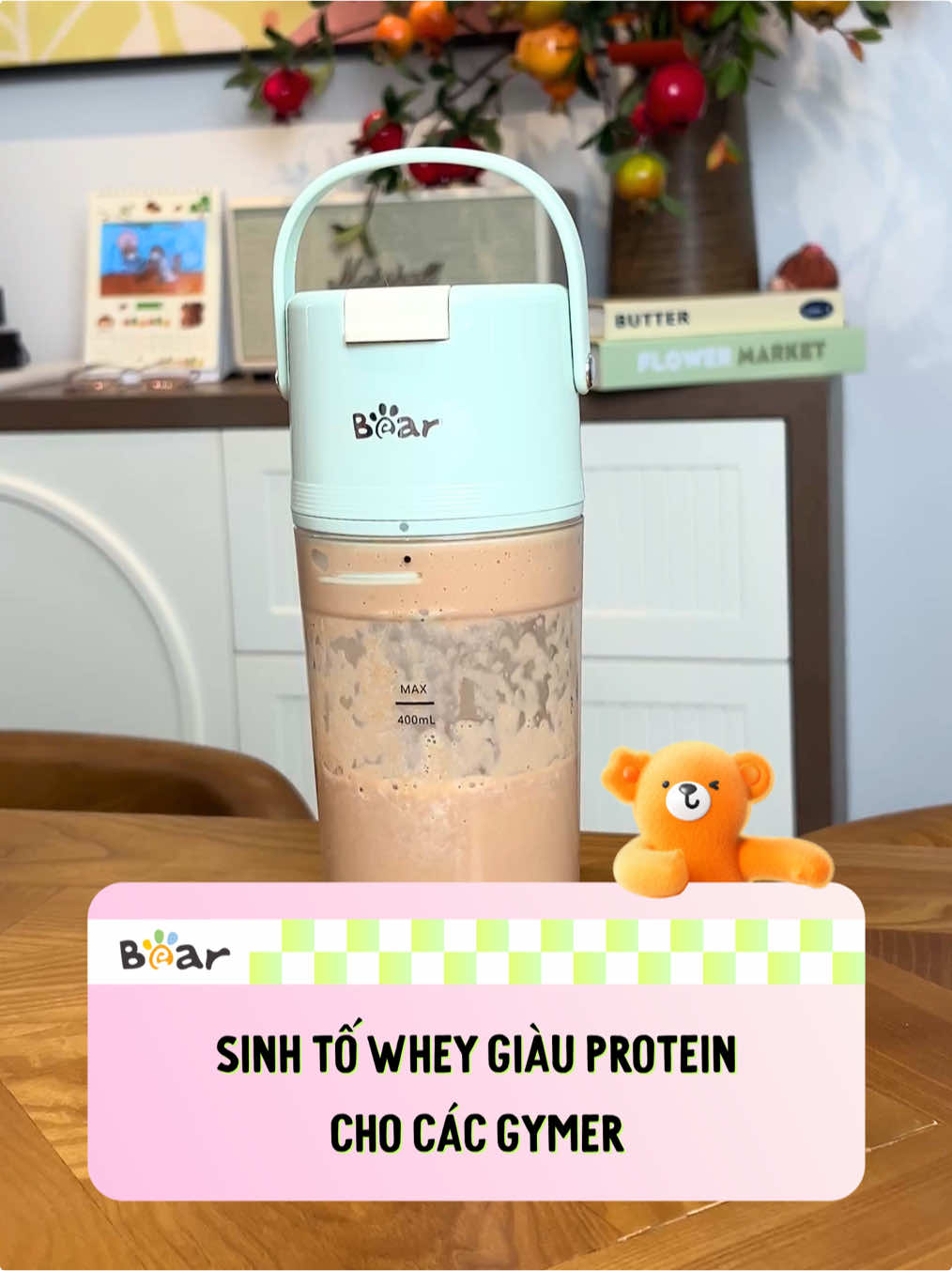Chán ăn ức gà, ngán whey 😞Thử ngay công thức sinh tố whey hoa quả này 🍌🥑, vừa ngon vừa dễ uống 💪 Các gymer nên thử nhé✨ #bearvietnamofficial #bearvietnam #gymer #whey #wheyprotein #mayxaycamtay #giadungtienich 