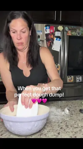 When You get that perfect dough dump! #sourdoughbread #sourdoughforbeginners #sourdough #sourdoughtipsandtricks #sourdoughtiktok #
