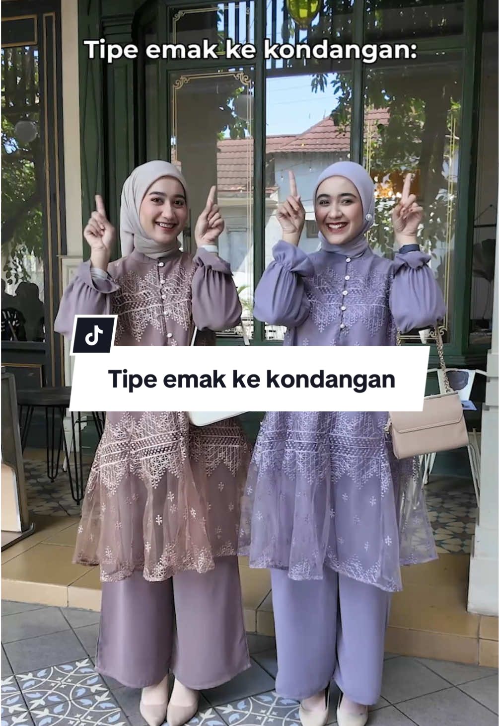kalo kamu tipe yang mana?😆 yang penting jangan lupa outfitnyaa yaa yang cakep dan sat set👌🏻 #ventedaily #ootdkondangan #ootdmuslimah #setmuslimah #fashionmuslimah 