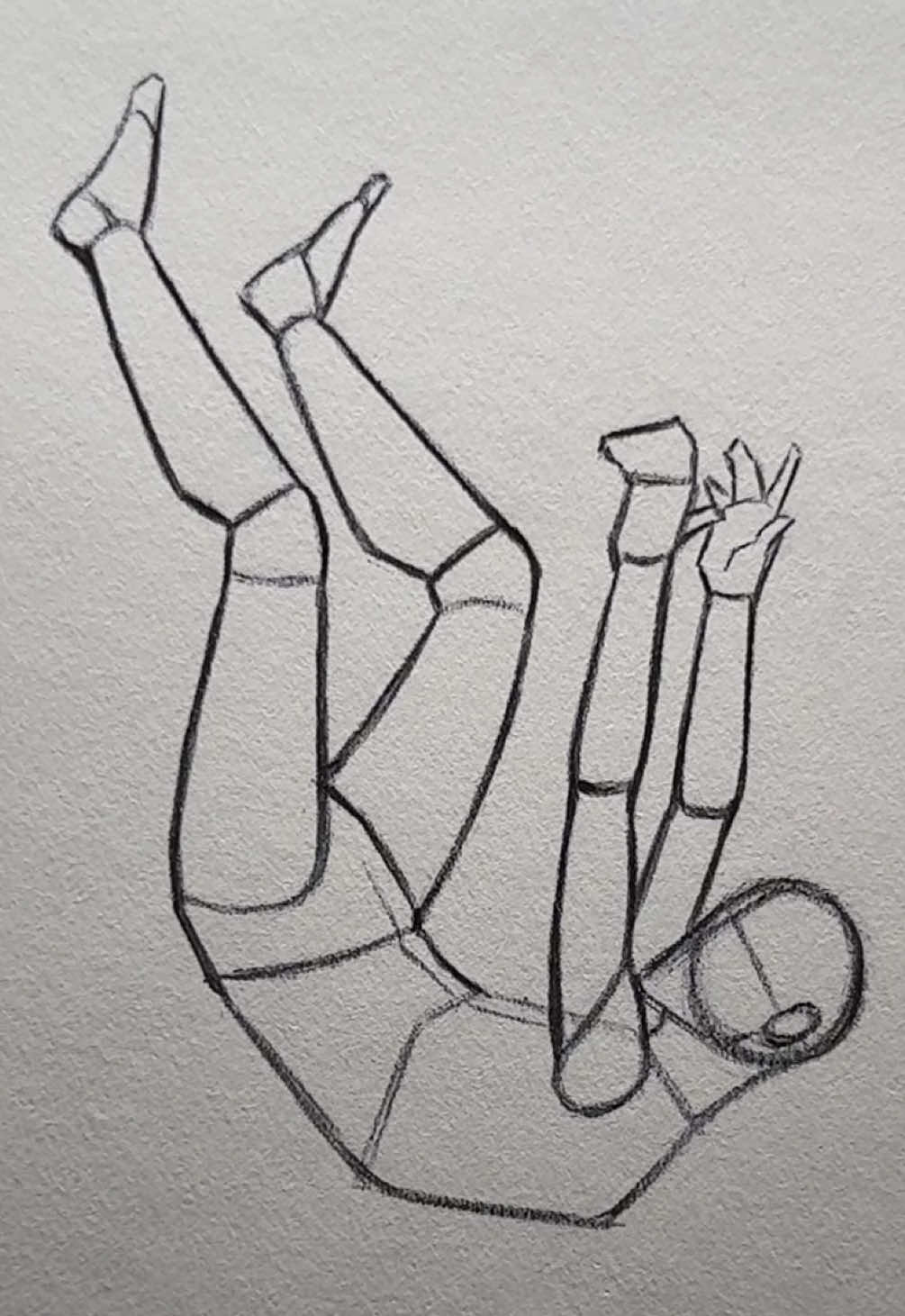 How to Draw a Dynamic Falling Pose #draw #sketch #falling #fall #pose #tutorial #howtodraw #fyp 
