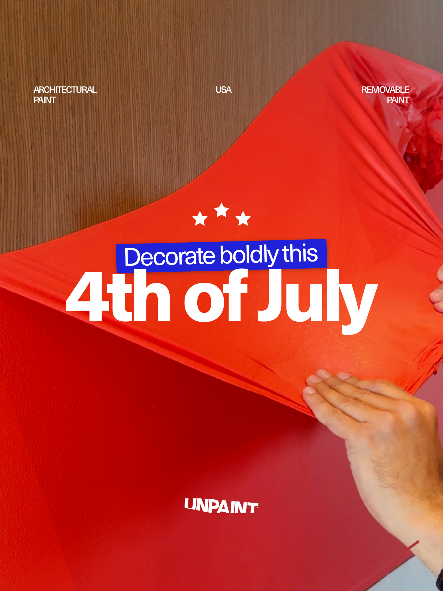 🇺🇸🇺🇸💥 Breaking: You can now be extra AF with your July 4th decor without the eternal commitment! Unpaint lets you go full patriot mode on any surface, then vanish the evidence faster than fireworks in the night sky. Freedom never felt so... removable! 🎆🇺🇸🇺🇸 #UnpaintRevolution #4thOfJuly #RemovablePaint #PatrioticDecor #IndependenceDay #PeelOffPaint #TemporaryPatriot #RedWhiteBlue #FreedomToPeel