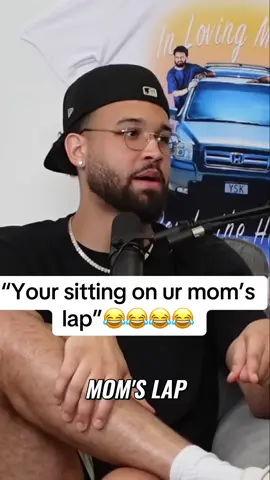 “Your sitting on ur mom’s lap” 😂😂😂 #fyp #treanding #youshouldknowpodcast #camandpeyton #PodcastClips #storytime #viralvideos 