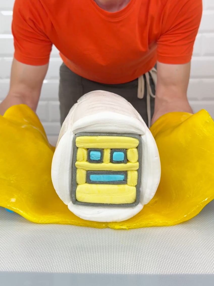 Yummy Geometry Dash Candy Creations! #funnyvideo #candy #satisfying #fyp #tutorial #viral 