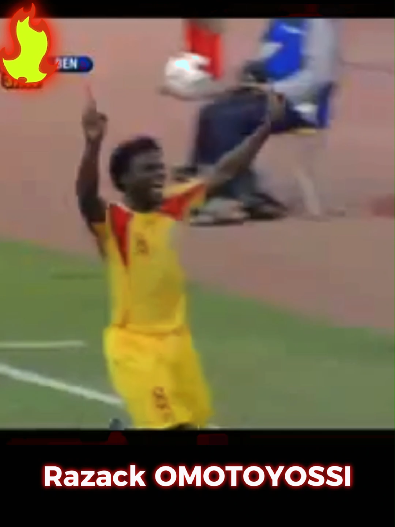 Il a fait vibrer tout un pays. Omotoyossi, l’homme des buts impossibles et des célébrations inoubliables… Qui se souvient vraiment de sa légende ?  #tiktokbeninois🇧🇯 #fypシ゚ #football