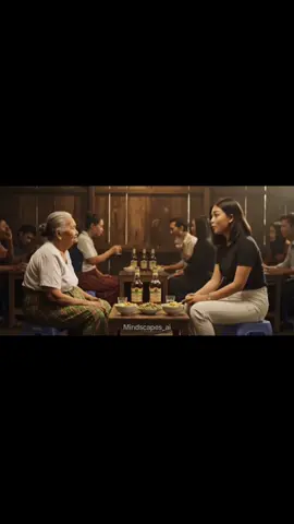 When Grandma drinks whiskey harder than your ex ever loved you… 🥃 #MyanmarVibes  #LiquorTalks   #BurmaQueen #GrandmaVibes