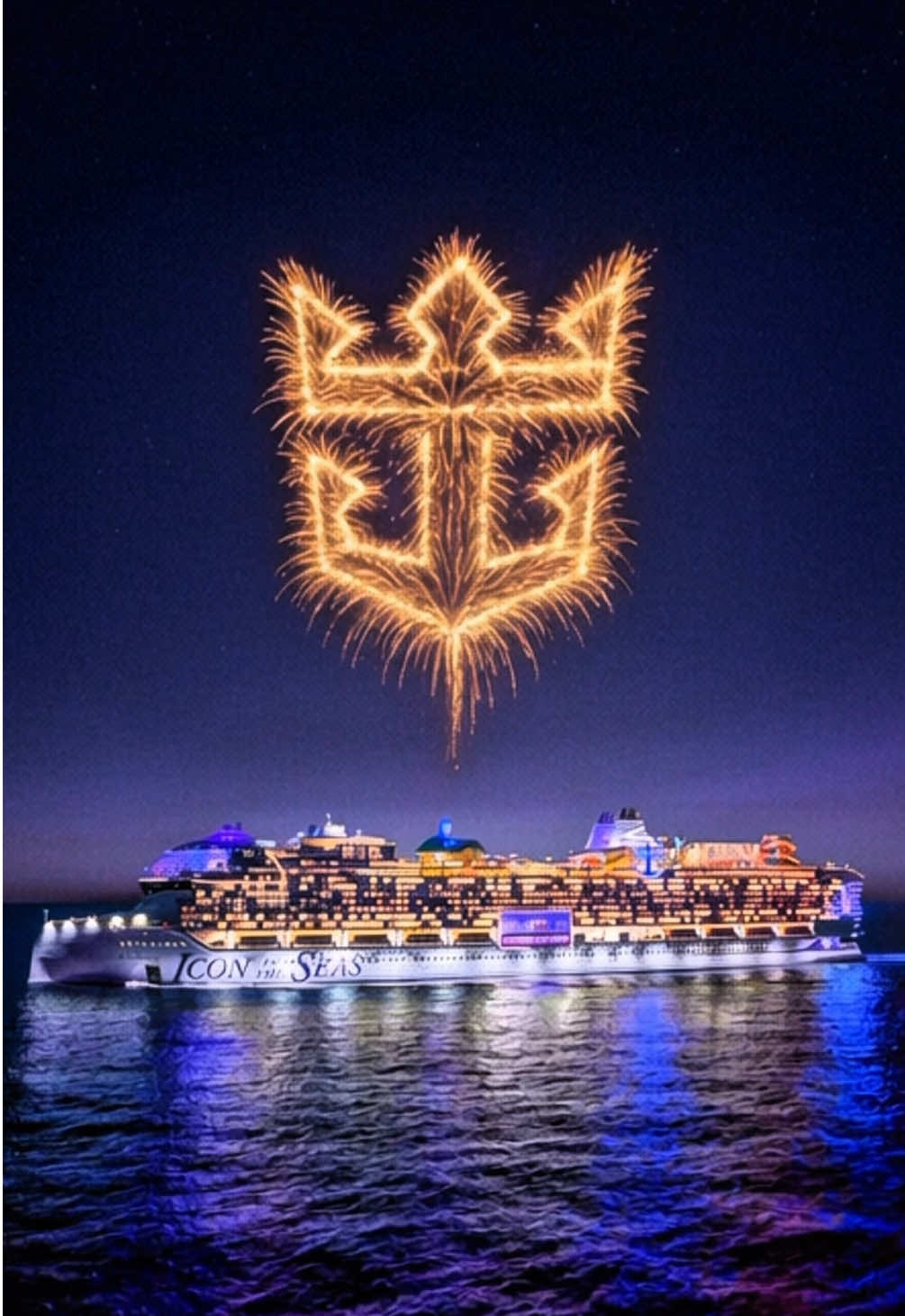 The most iconic 4th of July ever! ⚓️🇺🇸 🥳 Happy Independence Day from Icon of the Seas — world’s LARGEST cruise ship! @Royal Caribbean #IconoftheSeas #4thofjuly #independenceday #fireworks #cruise #cruiseship #travel #royalcaribbean 