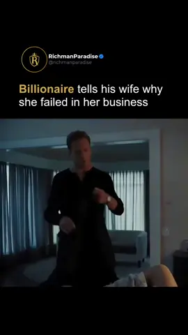 This billionaire's wife failed—and she got scolded for it 💥 Axe's wife started a business, but it quickly failed. After offering nothing unique—no standout product or clear branding—nobody paid attention. Business is about branding and giving your clients an experience they can’t find anywhere else. Uniqueness is what sets you apart 🎯 When she complained to her rich husband, he got furious. As someone who built a successful business himself, it was obvious to him why it failed 😤 #business #businesstips #momey #getrich #billionaire #enteepeneur  Series: Billions