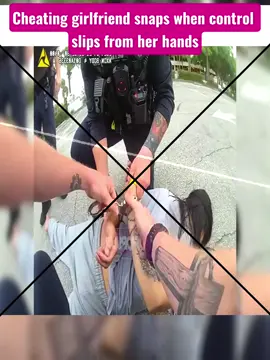 cheating girlfriend snaps when control slips from her hands #cops #copsoftiktok 