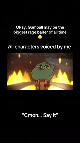 #CapCut Amazing world of Gumball may be the most fun to VO hope you all enjoy more unhinged moments #cartoon #amazingworldofgumball #fyp #cartoonnetwork #funny 