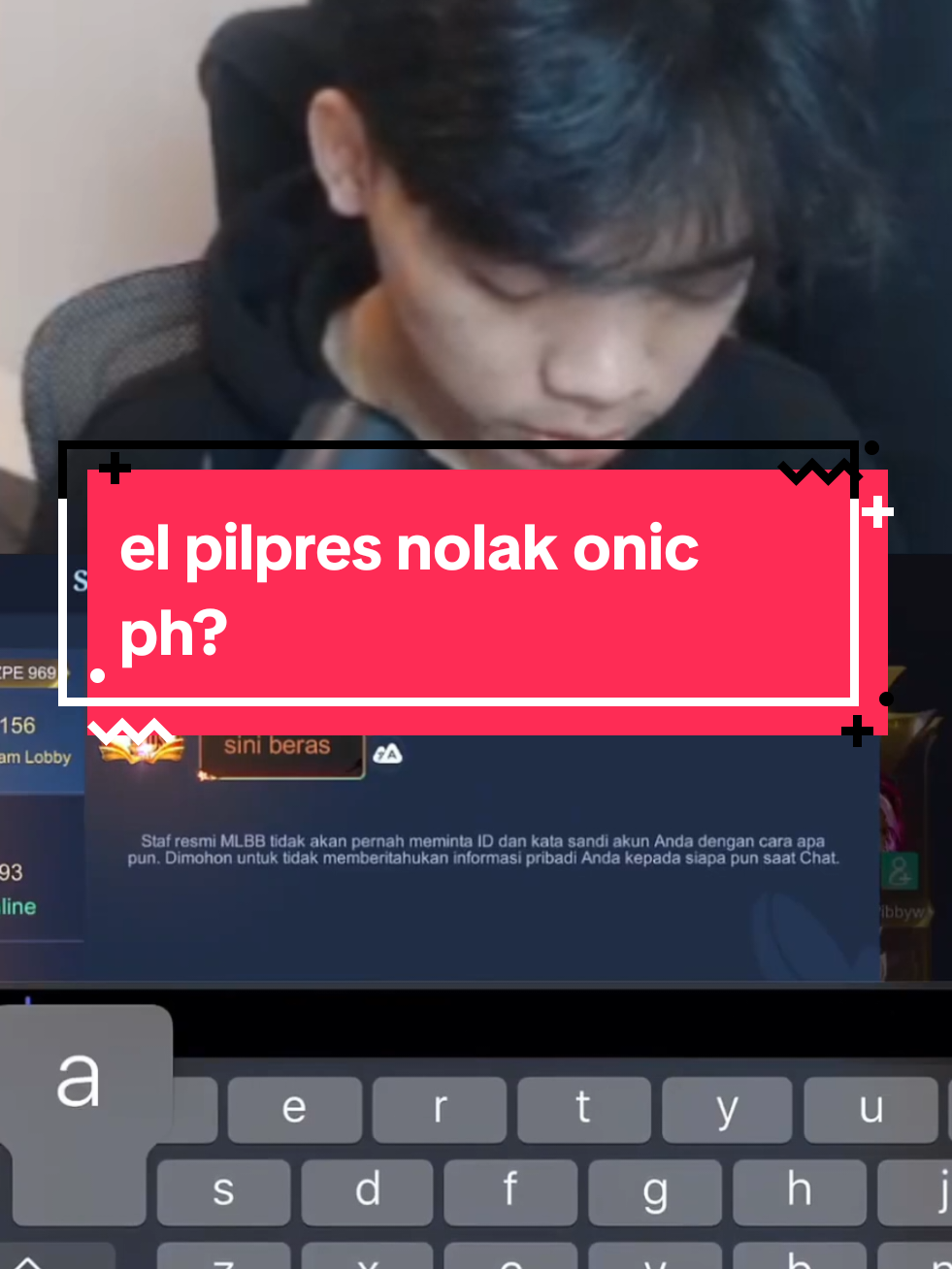 el pilpres nolak maen sama beras 😱 #mlbb #onicph #evosvan #elpilpres #branz #evosesports #beras 