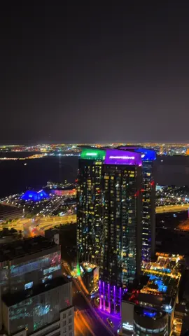 😍😍😍 🇶🇦 #dohavibes  #fyp #LifeInQatar #Funk #DohaCity  #doha #qatar #48thfloorview #sunsetvibes  #arabicvibes #cityview #travelvibes #foryou 