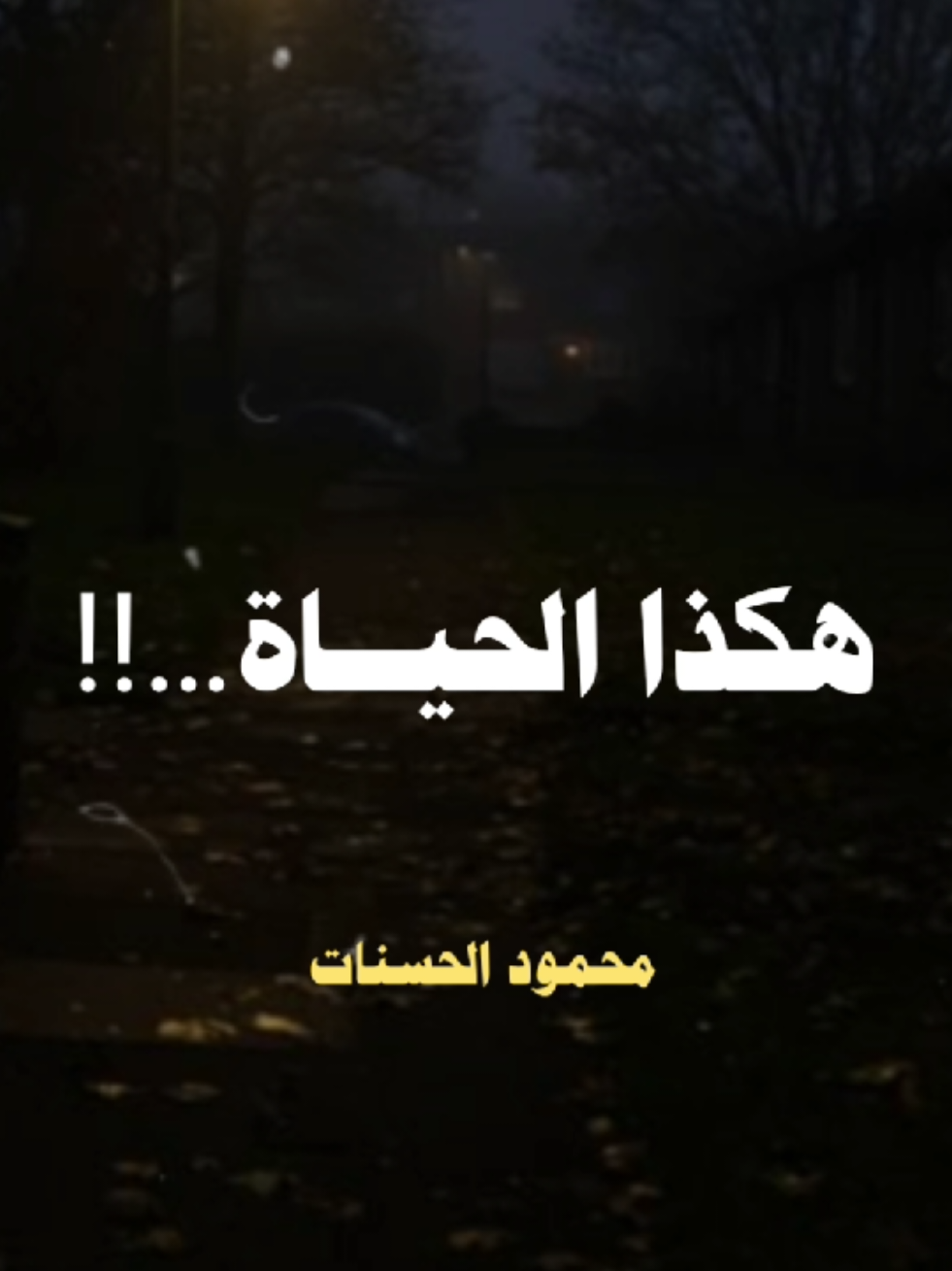 هكذا الحيــاة أيها الكرام  #الشيخ_محمود_الحسنات #فوريو #ترند #حالات #fyp 