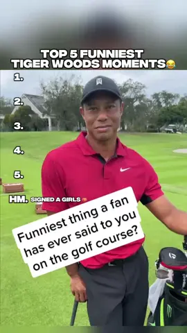 TOP 5 FUNNIEST TIGER WOODS MOMENTS😂 #golf #tigerwoods #top5 #funny #golfer #golfedit 