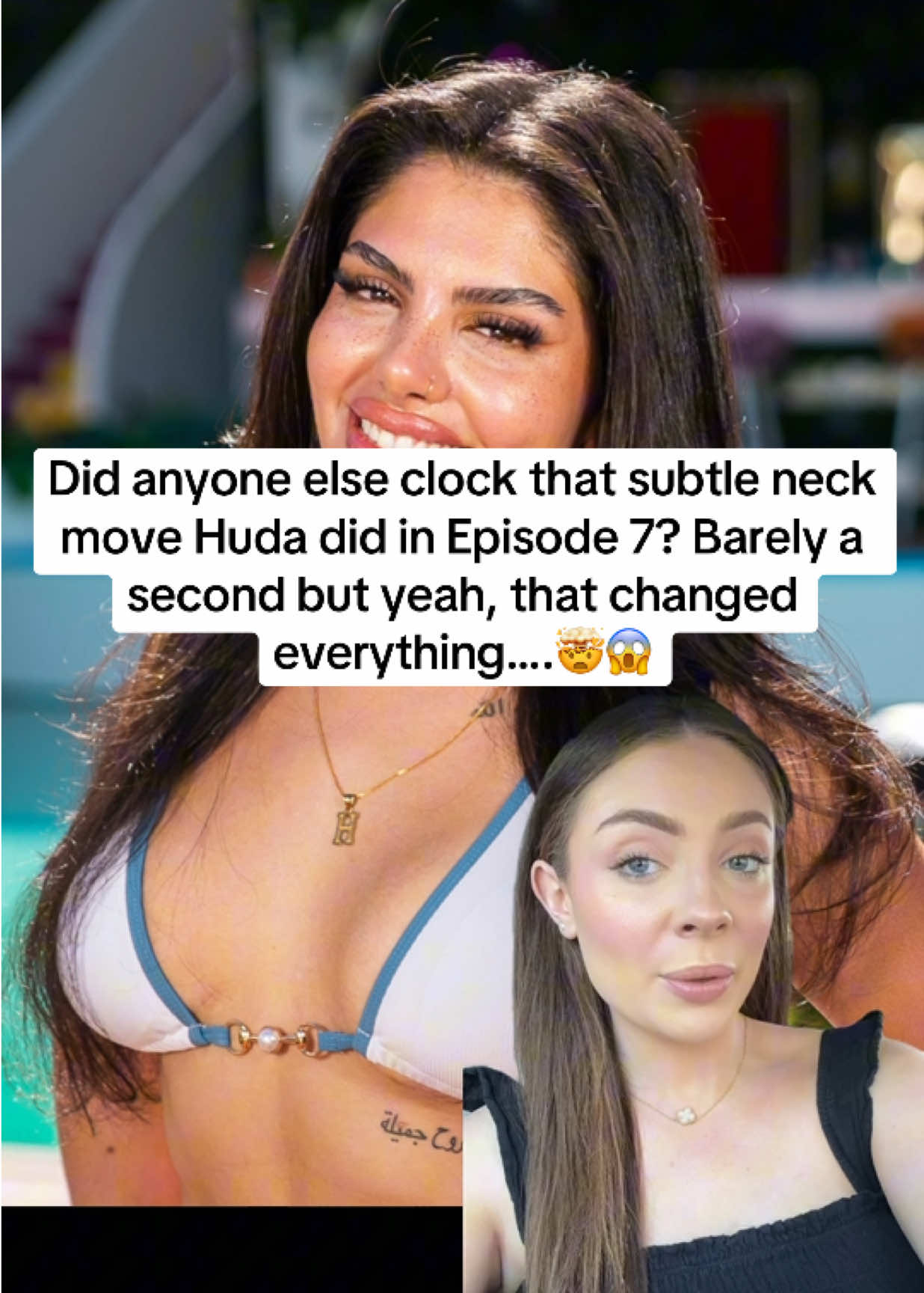 Did anyone else clock that subtle neck move Huda did in Episode 7? Barely a second but yeah, that changed everything….🤯😱 #huda #loveislandusa #LoveIsland #lymphaticsystem 