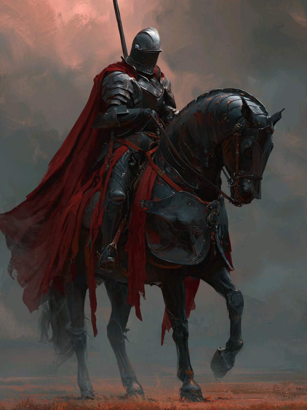 When you doubt, the horse still goes forward. He doesn't give up.🛡️🖤#soul #insipiration #horse #musica #ai #fantastic #fantasy #tik_tok #videoviral #viralvideos #dark #darkfantasy #movie #wallpaper #knight #belleza #edit #beautifull #рыцарь 