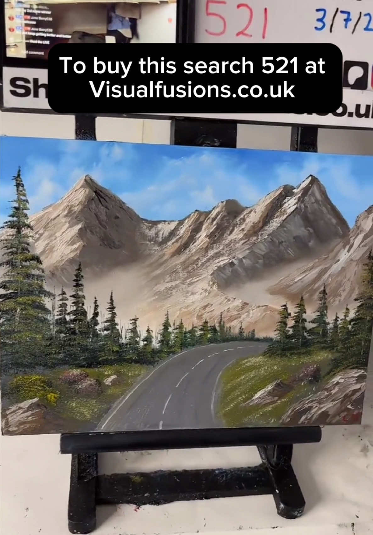OIL PAINTINGS & PRINTS AVAILABLE AT MY WEBSITE Visualfusions.co.uk   For discount on paint supplies & all my social media's just CLICK THE LINK UNDER MY PROFILE PICTURE Learn how to paint with me using oil paints & Acrylic . Checkout my YouTube channel ( Visualfusions Painting & Art ) for Full How to Paint Tutorials ,  short videos and Live streams . As an Artist I mainly use the wet on wet ( Alla prima) painting technique on canvas using brushes & a palette knife inspired by Bob Ross & William Bill Alexander. I paint landscape portrait seascape snowscape Northern lights Aurora galaxy space nature sunset animals other scenery .  Painted live in 1 hour giving a Relaxing Calming Art Asmr Atmosphere - it’s Satisfying Comforting and Creative Handmade - learn Drawing Easy painting ideas - Beginners welcome  #art #fyp #oilpainting #foryou #artist #foryourpage #creative #painting #paint #foryoupage #design #sketch #DIY #acrylic #acrylicpaint #drawing #picture #painter #artistsoftiktok #abstract #canvas #visualfusions #craft #artistsofinstagram #canvas #painter #viral #tiktok #skill #skills #talent #艺术 #美術＃油給#油画 #relax #relaxing #asmr #peaceful #peace #chill #fyp≥/ #wetonwet #bobross #billalexander #satisfying #howtopaint #nature #thejoyofpainting #blending #sleep #relaxation #hobby #scenery #joy #happy#happytrees #landscape #bobthebrush #artsandcrafts #artwork #paintingideas #easypaintingideas #howtopaint #auroraborealis #aurora #northernlights #fantasy #paintingtutorial #arttutorial #relaxation #wellbeing #mind #watercolor #paintmarker #artmuseum #colormarkers #pencils #homedecor #homefurnishings #popart #artstation #allaprima #paintbrushcleaner #purehappiness #beautifulmorningmessages #handmade #diy #trending #paintingtechniques #diyideas #artsuppliesrecommendation #smallpainting #newtrendingsound #monochrome  #japanese  #road 
