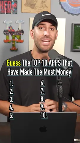 Top 10 Apps That Have Made The Most Money?! #fyp #socialmedia #top10 #money #revenue #guessinggame 