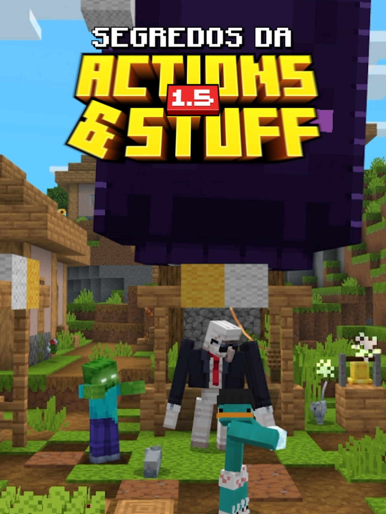 SEGREDOS DA VERSÃO 1.5 DA ACTIONS STUFF #Minecraft #fyp #minecraftpe