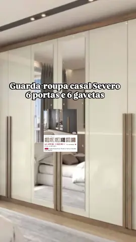 guarda-roupa casal Severo 👗👖 #guardaroupa #guardaroupacasal #quartocasal #meucantinho #reformadecasa #guardaroupainteligente #creatorsearchinsights2025 