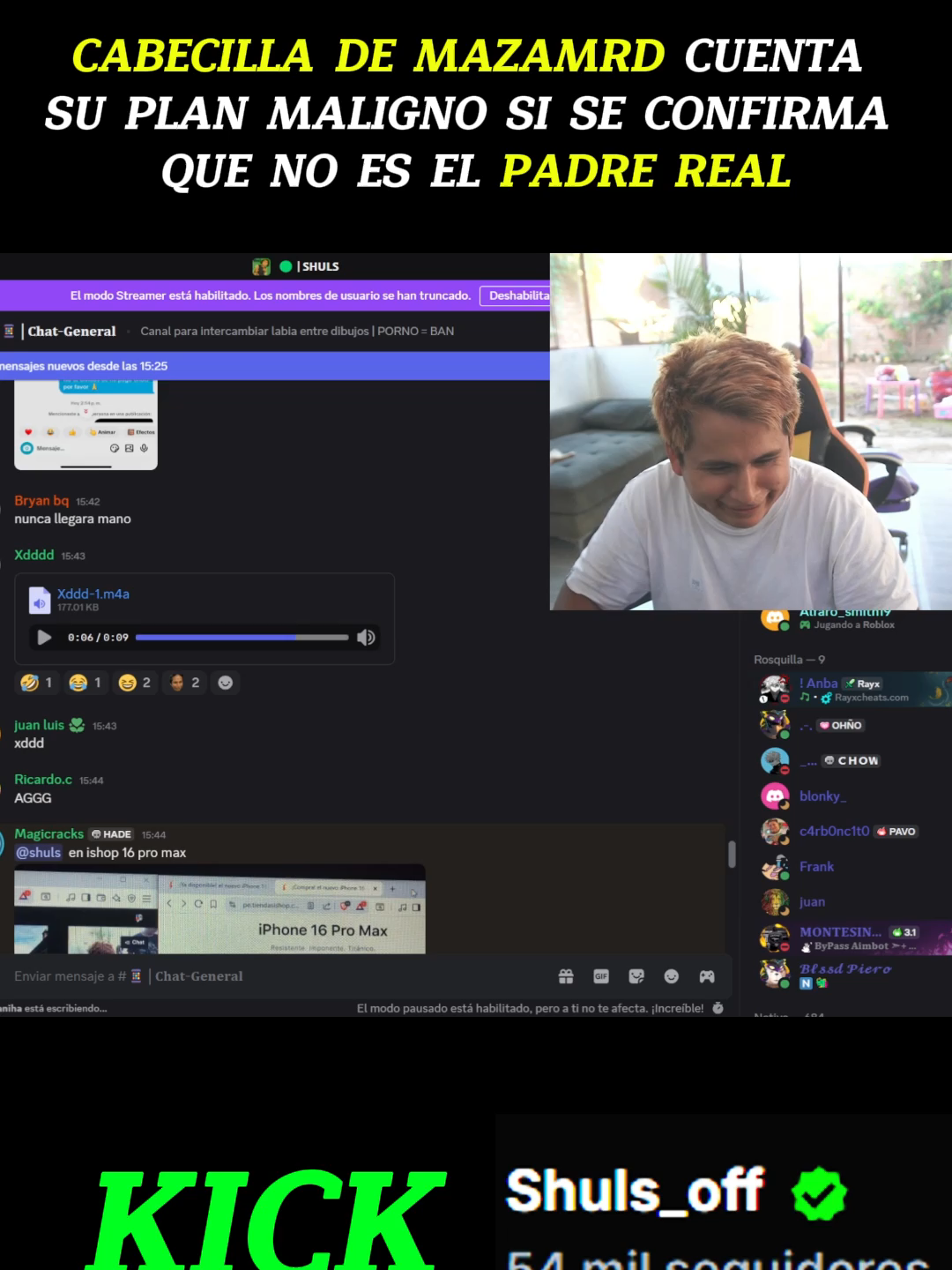 Shuls manda mensaje directo a su primo KOBA #paratiiiiiiiiiiiiiiiiiiiiiiiiiiiiiii #kickperu #shuls_y #humor #clips #mazamari #alcalde #FYP #stream #parati #shuls #kick #Bolivia #dibujitos @shuls_y