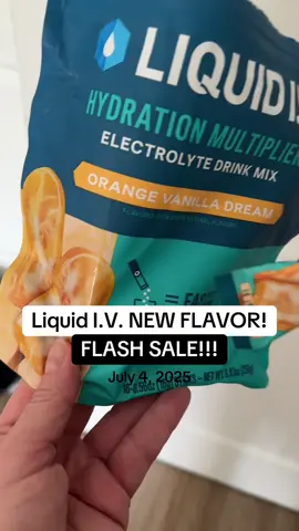@Liquid I.V. Has a brand new drop – this is their orange vanilla dream and it’s gonna sell out quick! It’s on an amazing deal today, July 4, 2025 with free shipping, but I doubt this flavor will stay in stock for long! #LiquidIV #FlashSale #LiquidIVHydration #Hydrate #StayHydrated #Summer #OrangeVanilla  ##TikTokShopCreatorPicks ##Dealsforyoudays##TikTokShopSummerTurnUp##IfYouKnowYouKnow##spotlightfinds ##DFYD